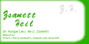 zsanett heil business card